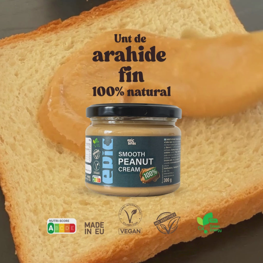 Cremă fină de arahide Epic Bites 300g