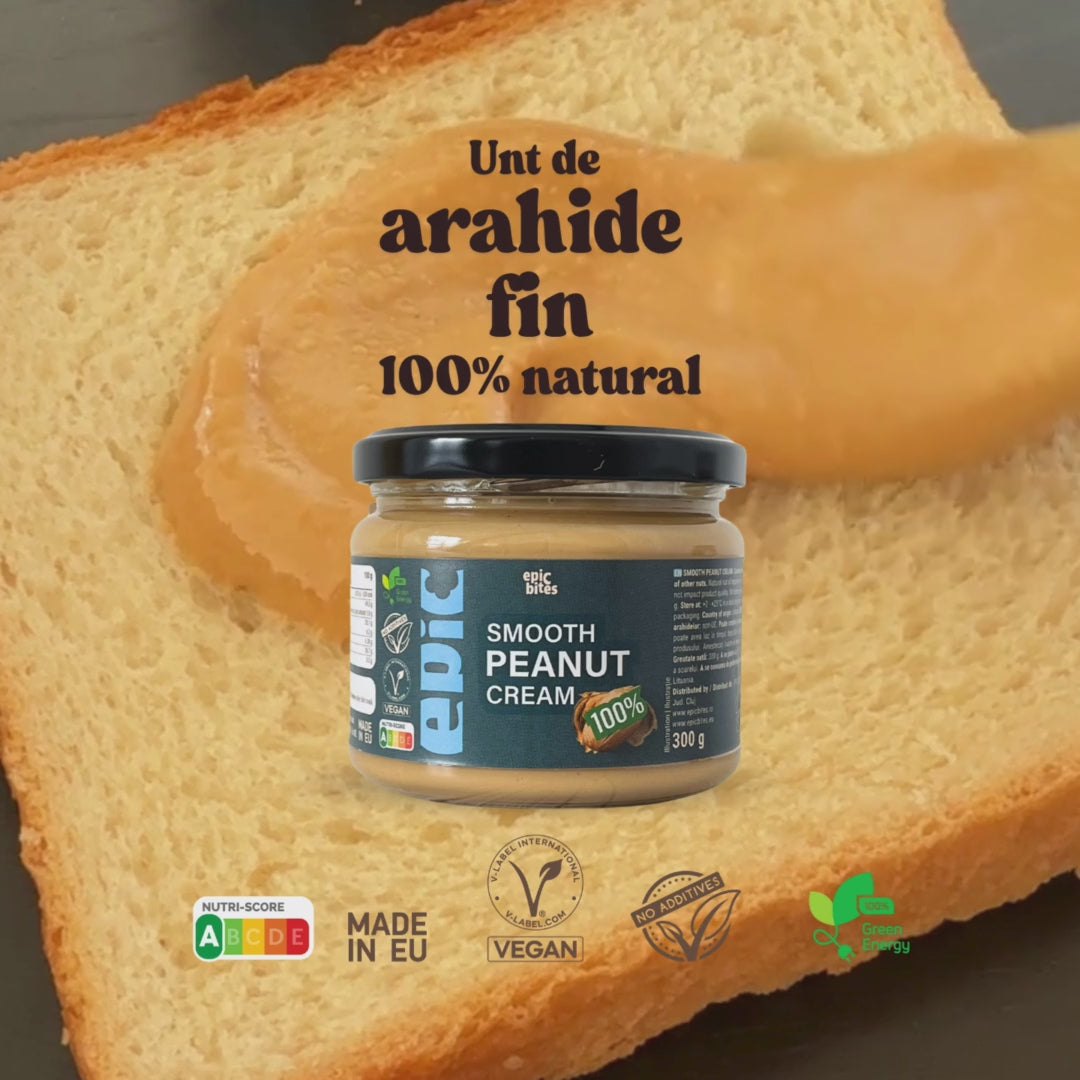 Cremă fină de arahide Epic Bites 300g