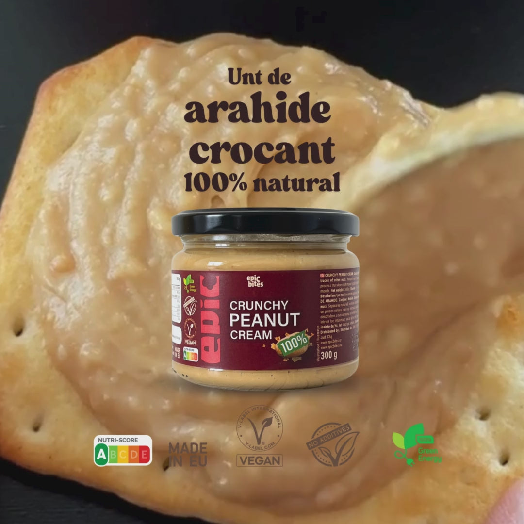 Cremă crocantă de arahide Epic Bites 300g