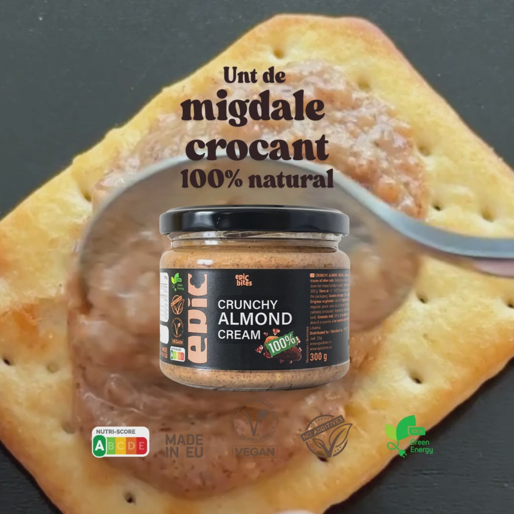 Cremă crocantă de migdale Epic Bites 300g