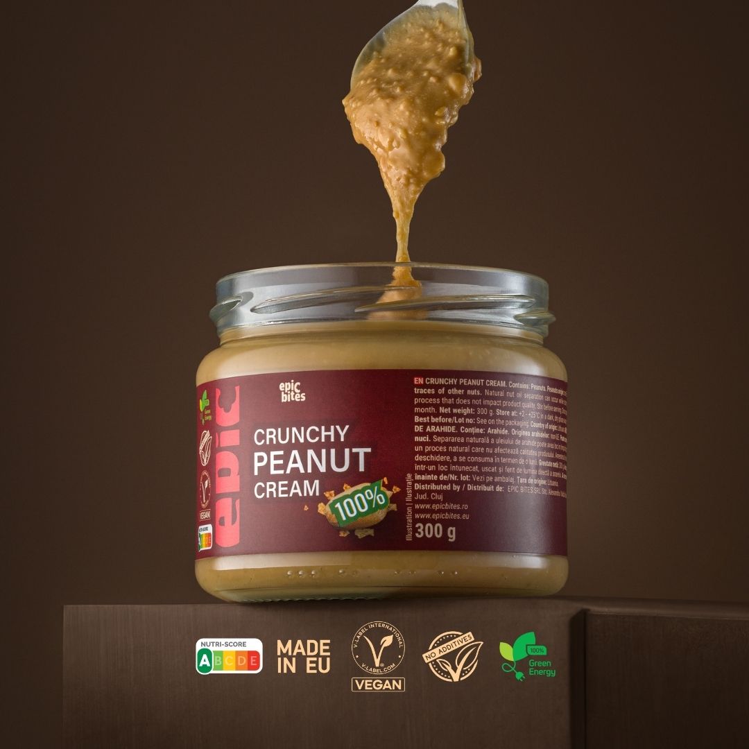 Cremă crocantă de arahide Epic Bites 300g