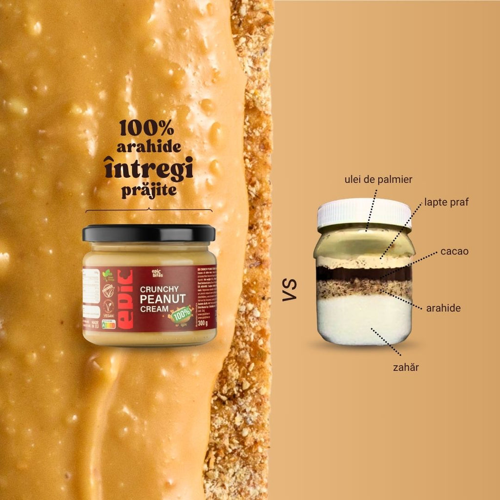 Cremă crocantă de arahide Epic Bites 300g