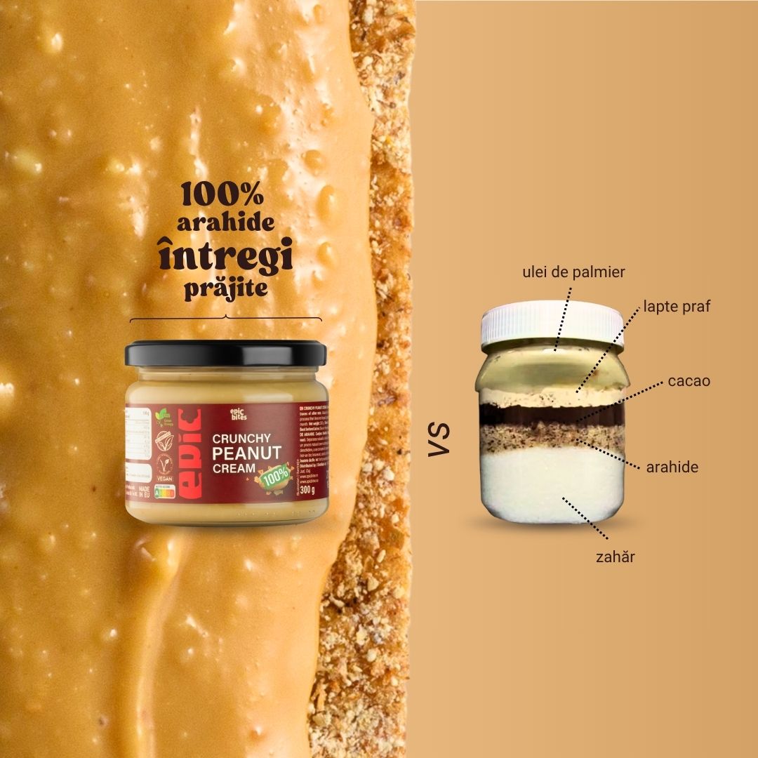 Cremă crocantă de arahide Epic Bites 300g