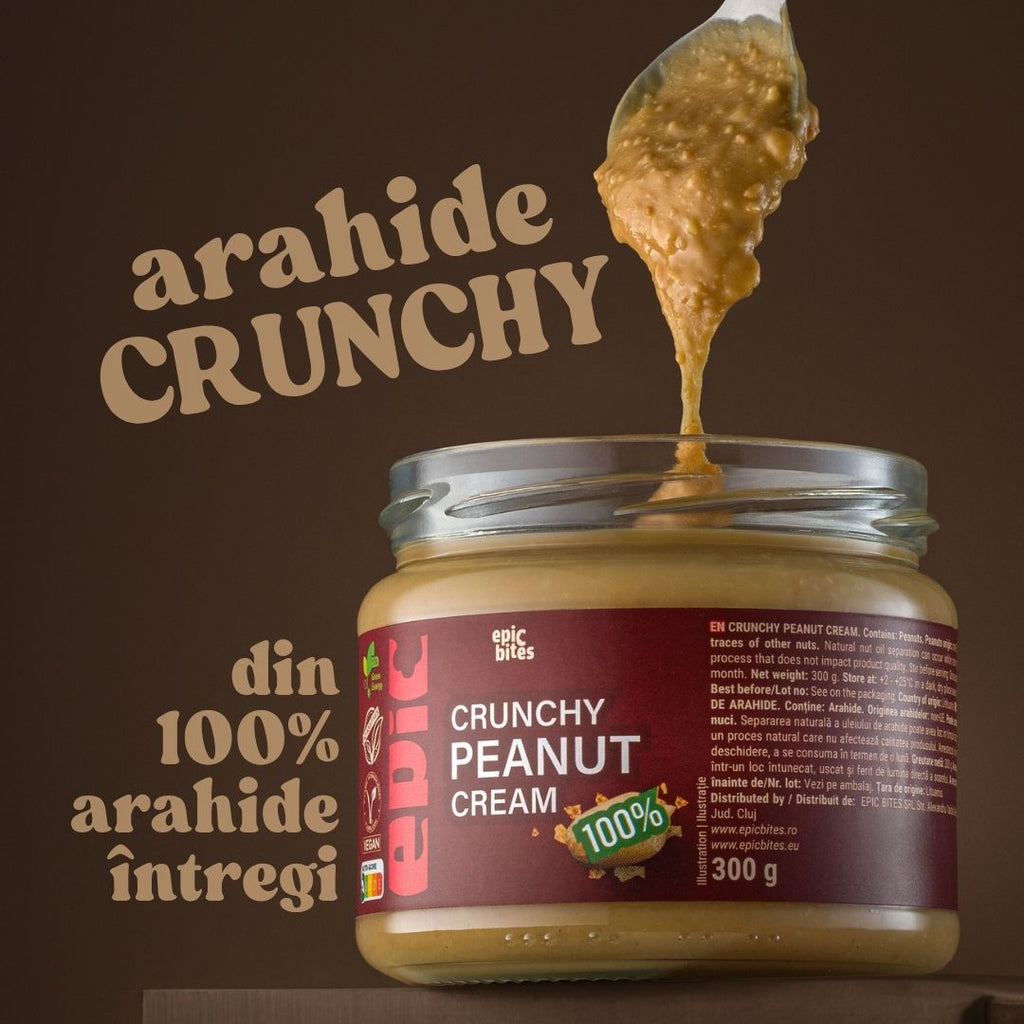 Cremă crocantă de arahide Epic Bites 300g