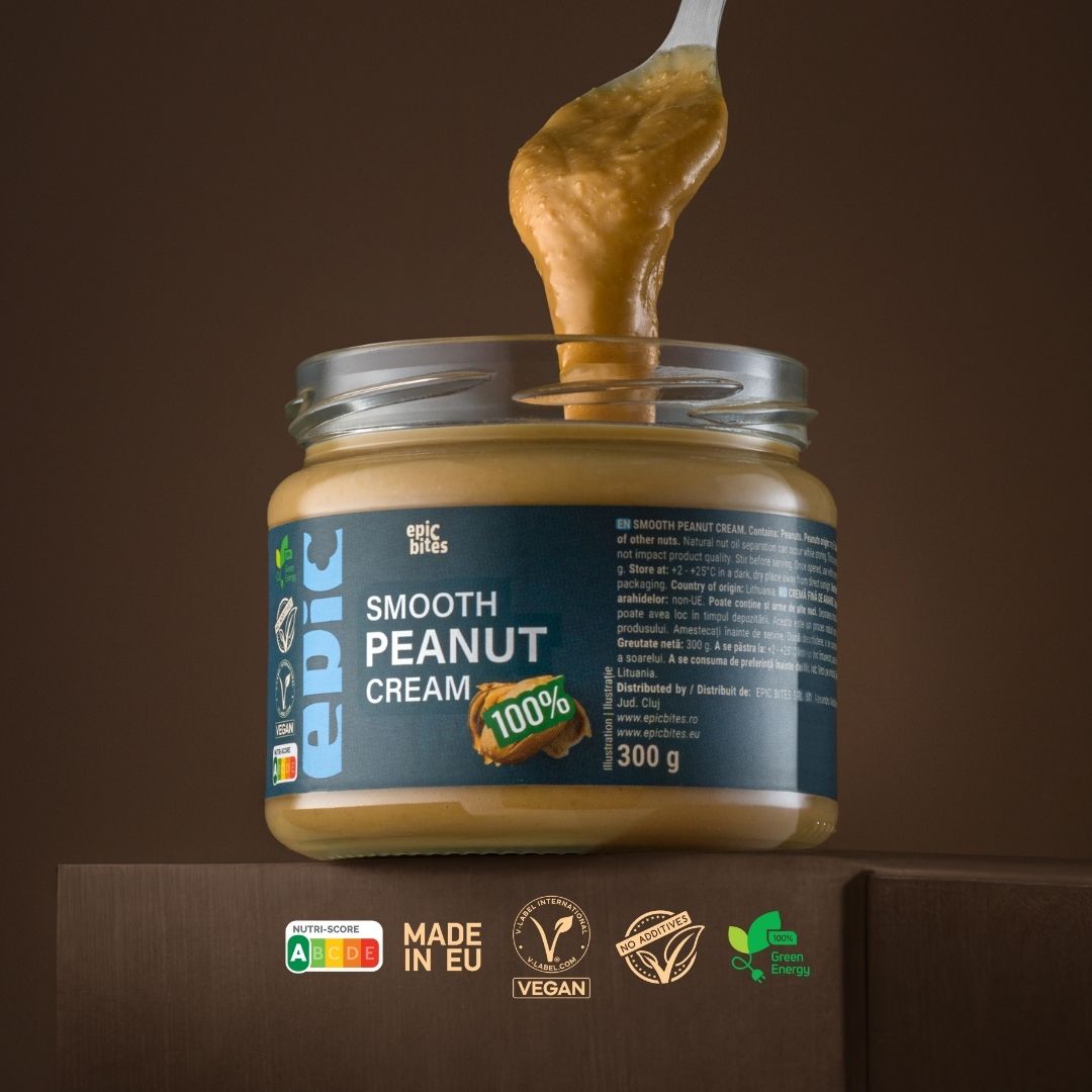 Cremă fină de arahide Epic Bites 300g