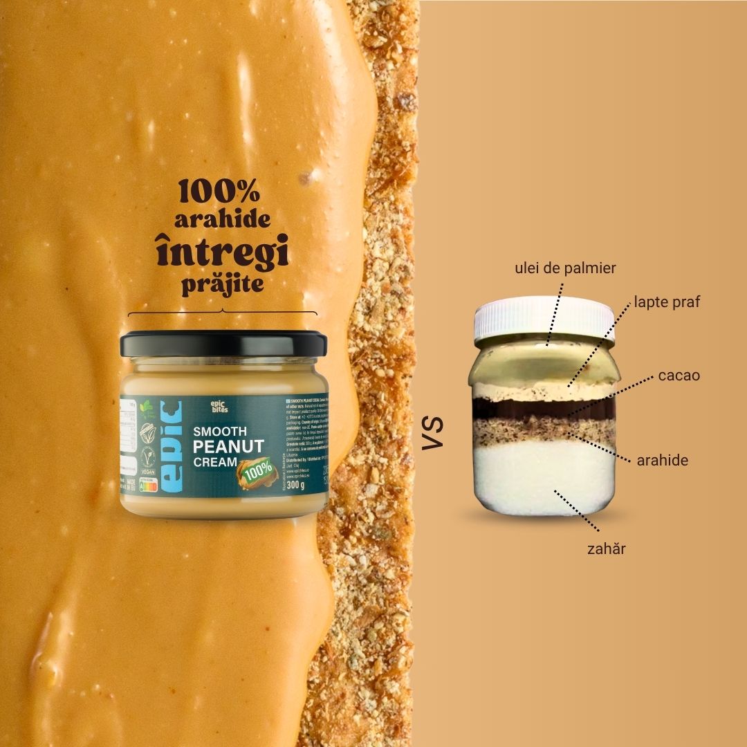 Cremă fină de arahide Epic Bites 300g