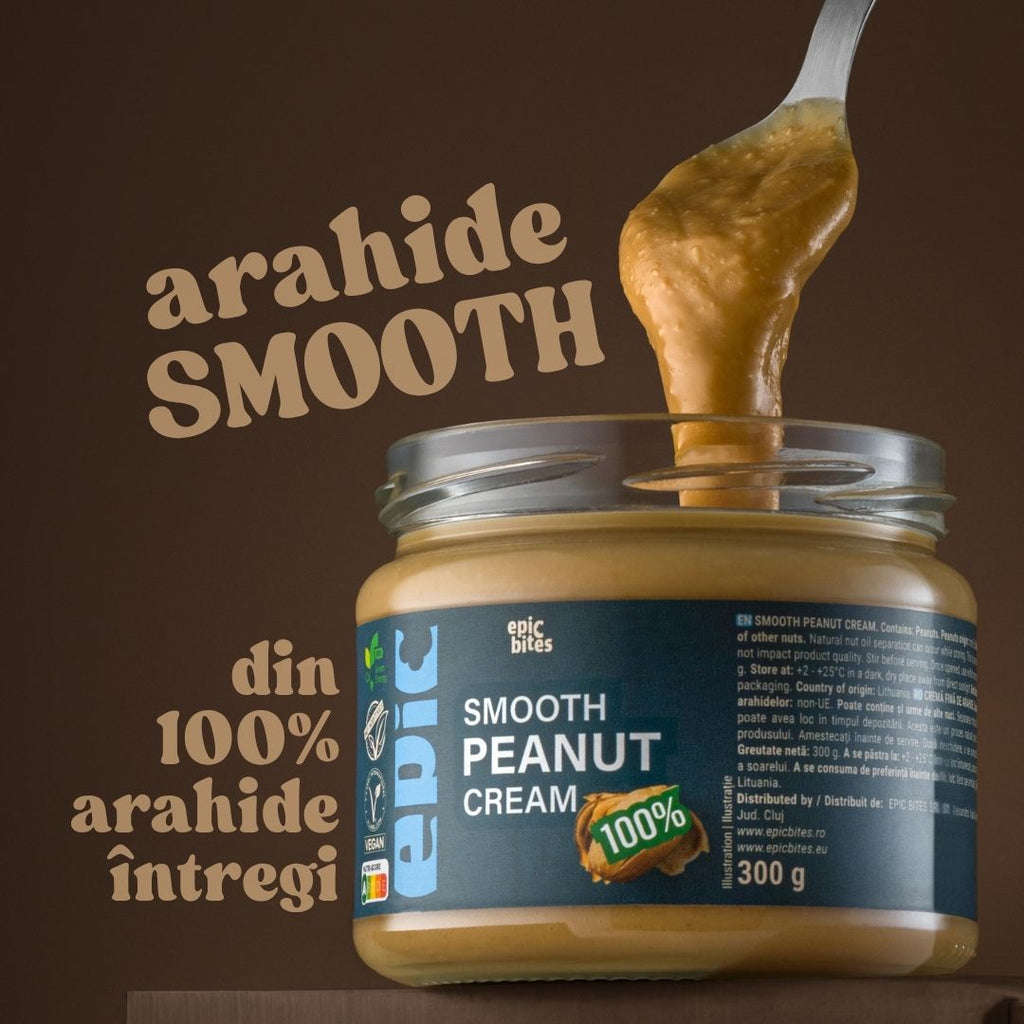 Cremă fină de arahide Epic Bites 300g