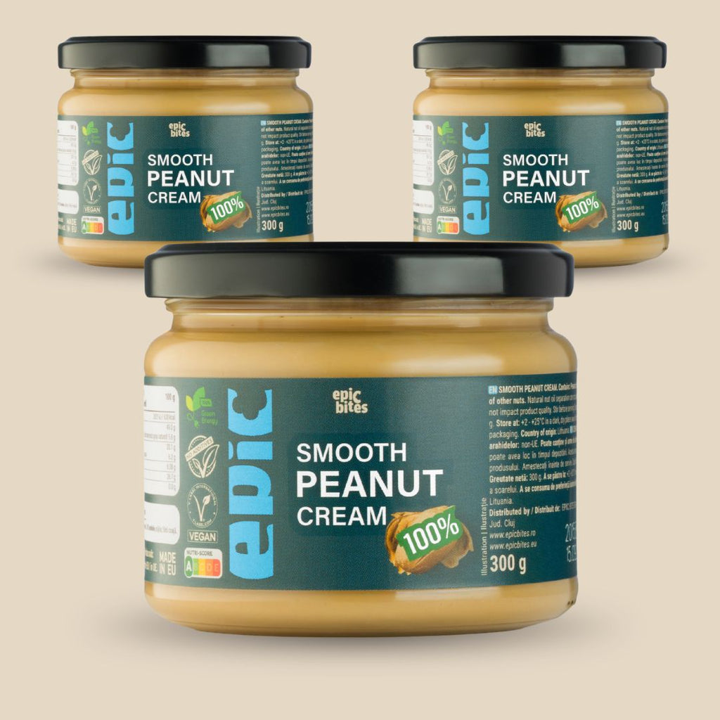 Pachet promoțional cremă fină de arahide 3 x 300g