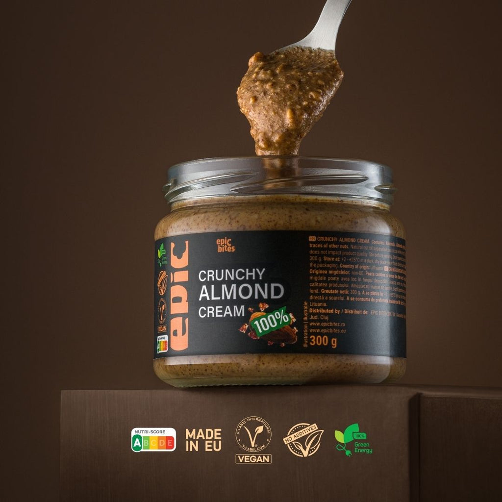 Cremă crocantă de migdale Epic Bites 300g