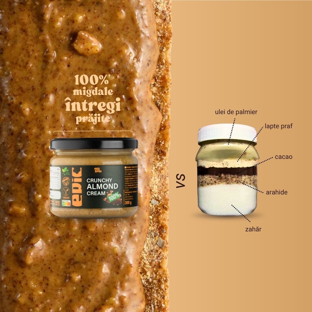 Pachet promoțional cremă crocantă de migdale 3 x 300g