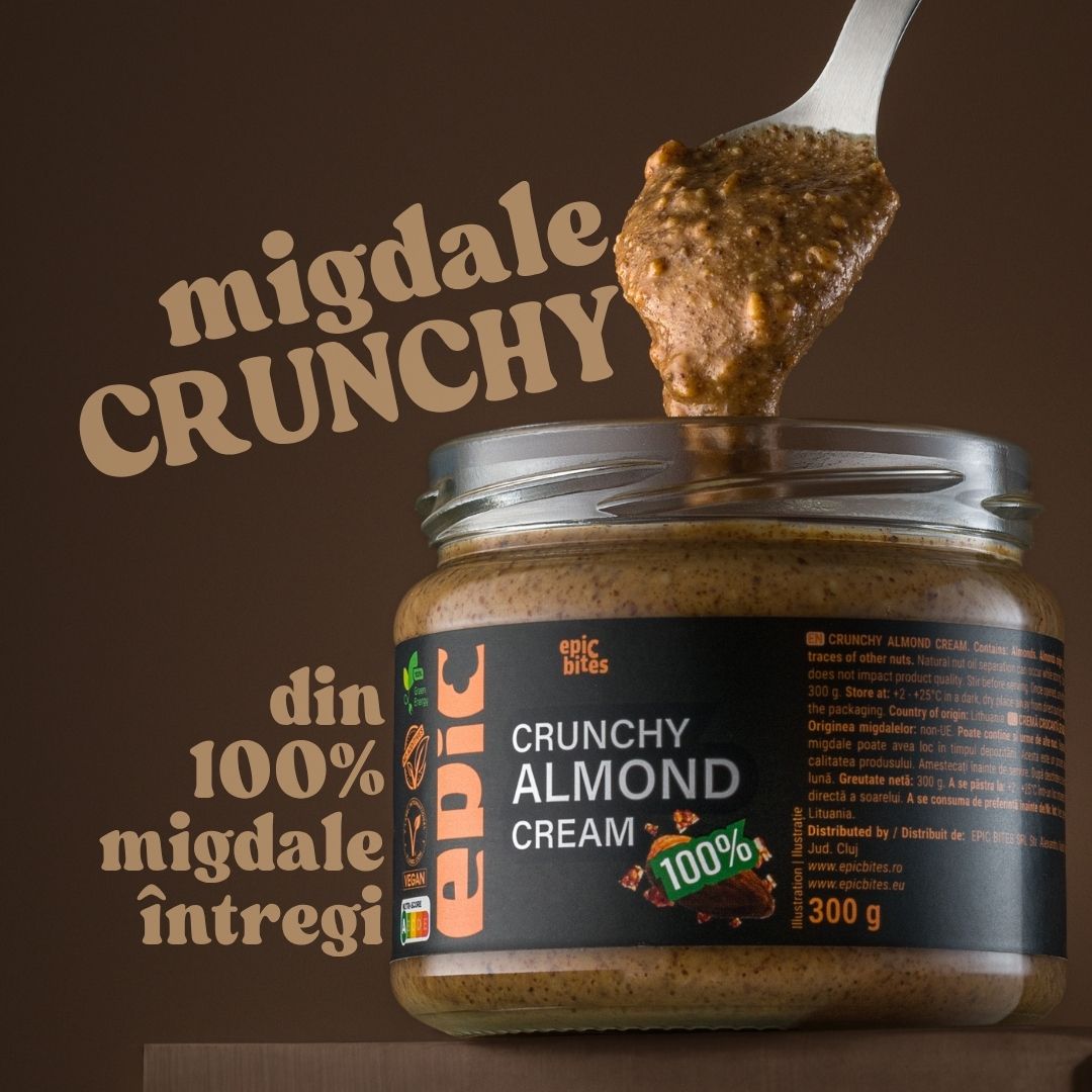 Cremă crocantă de migdale Epic Bites 300g